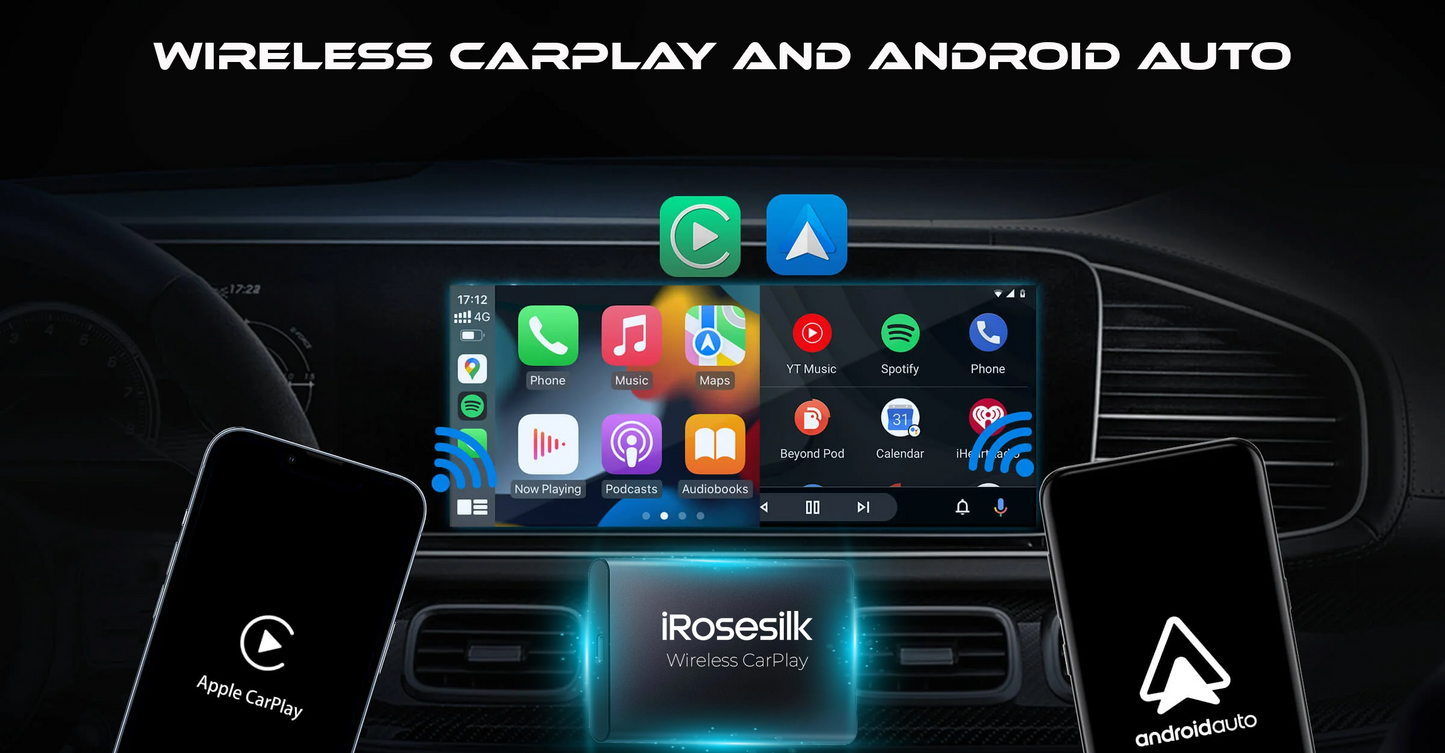 iRosesilk™ CarPlay sans fil tout-en-un