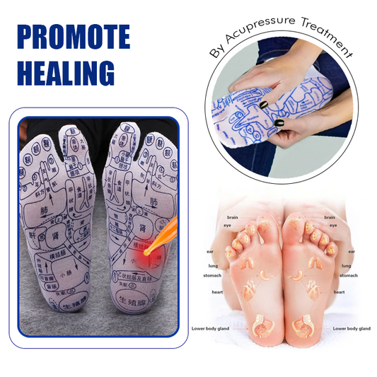 Oveallgo™ Ensemble de chaussettes de massage des pieds et d'outils d'acupuncture