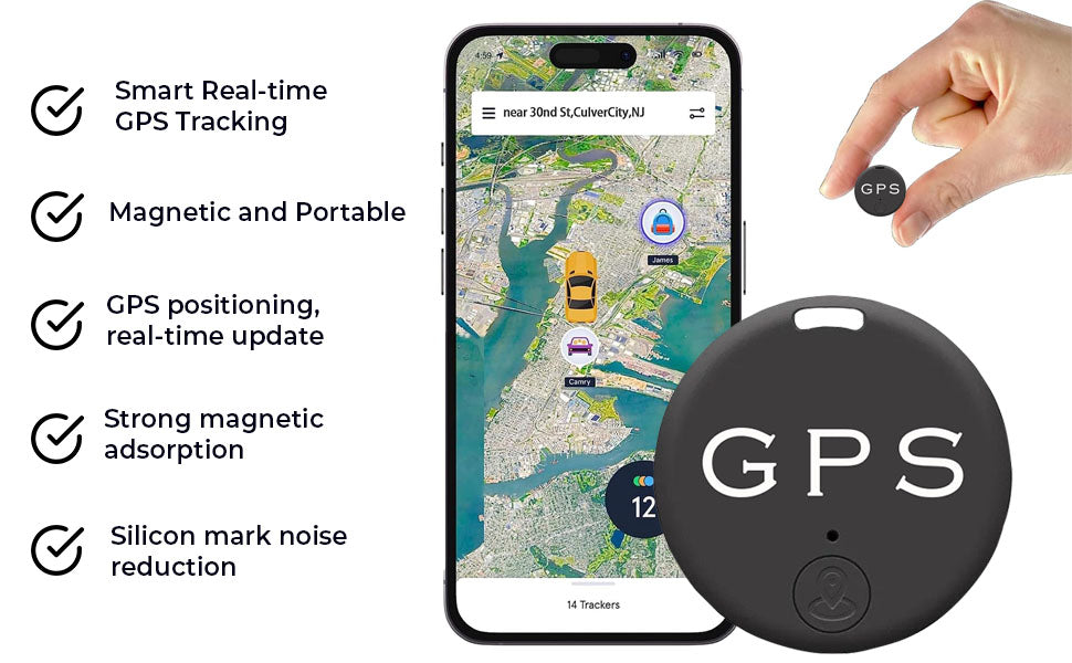 Oveallgo™ EasyFind Mini Traceur GPS Magnétique