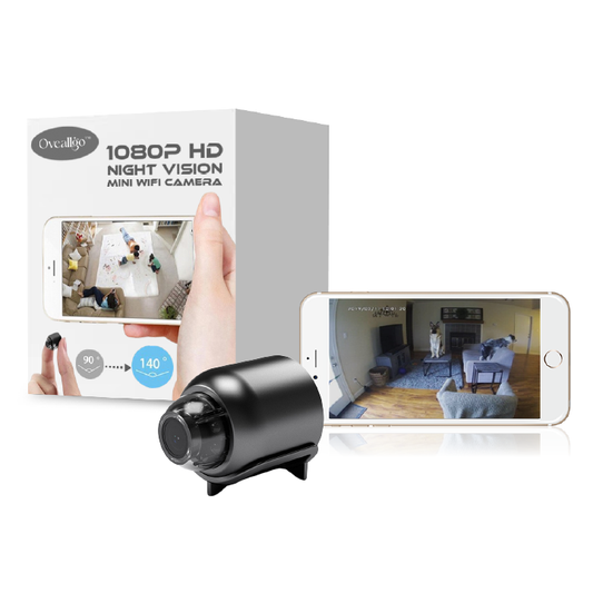 Oveallgo™ Mini caméra WIFI 1080P HD avec vision nocturne