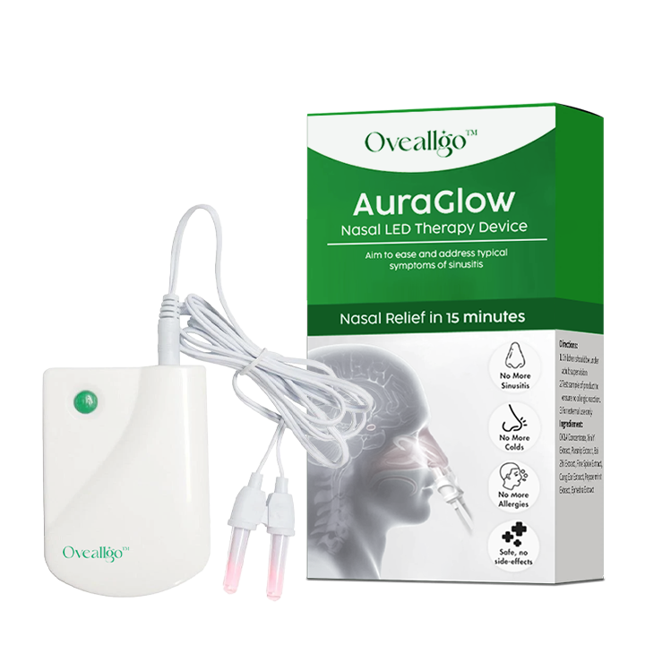 Oveallgo™ Appareil de thérapie LED nasale AuraGlow
