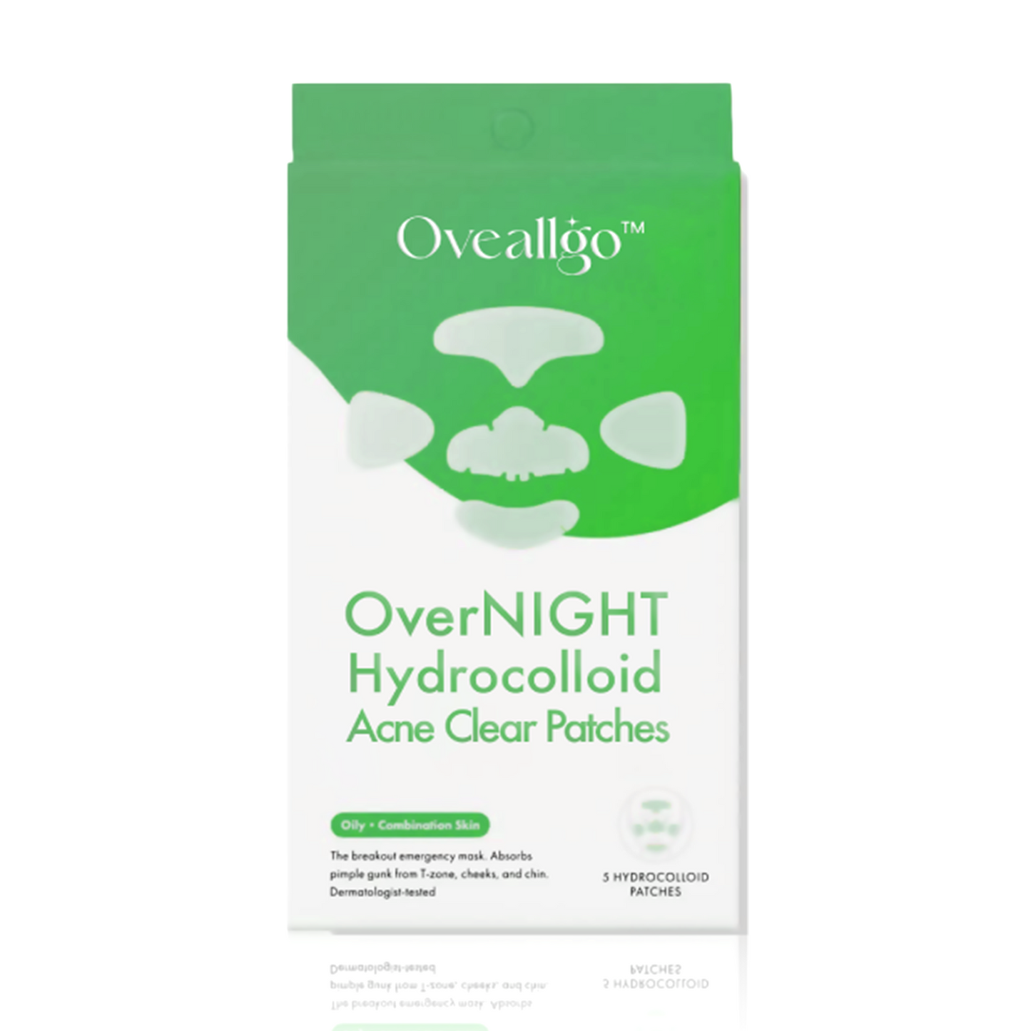 Oveallgo™ Patchs transparents hydrocolloïdes de nuit contre l'acné